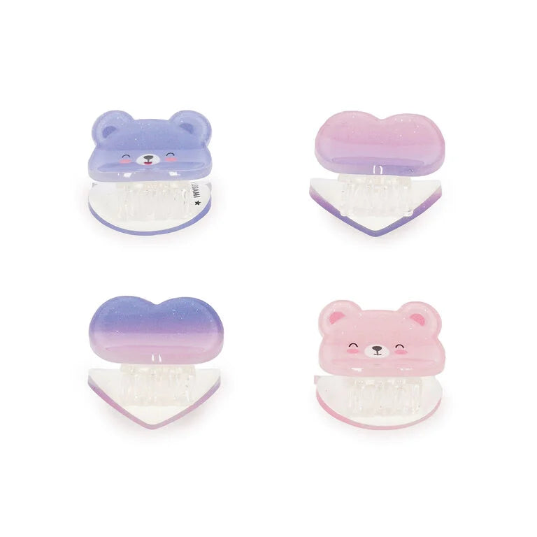 Set di 4 Mini Mollette per Capelli - Clip me up!