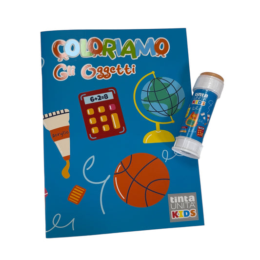 Album Da Colorare con Bolle di Sapone - Tinta Unita Kids