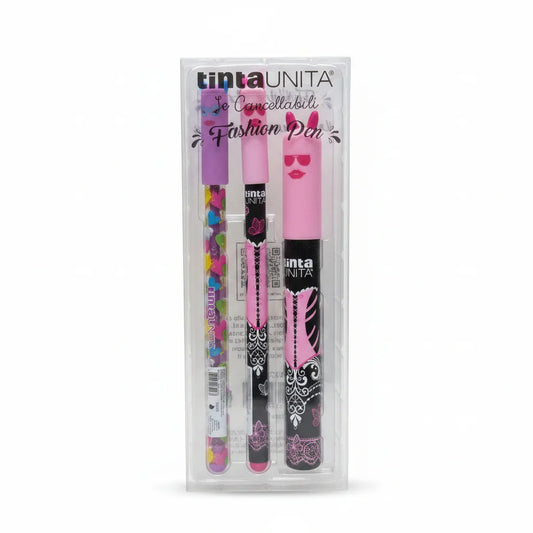 Set 2 Penne Cancellabili Fashion con Refill - Tinta Unita