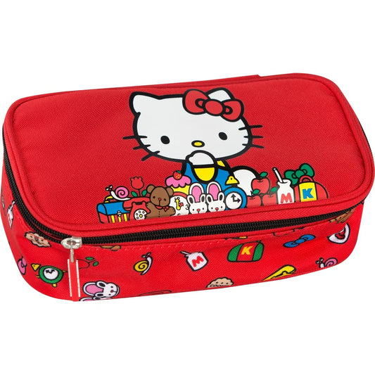 Astuccio ovale Hello kitty Rosso