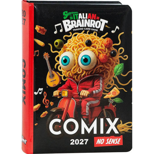 Diario 13 Mesi 2026/27 - Skifidol Italian Brainrot - Giornaliero spaghetti