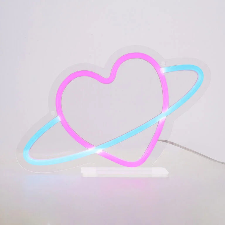 Lampada Led Effetto Neon - Planet Heart - It's a Sign