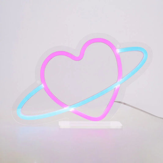 Lampada Led Effetto Neon - Planet Heart - It's a Sign