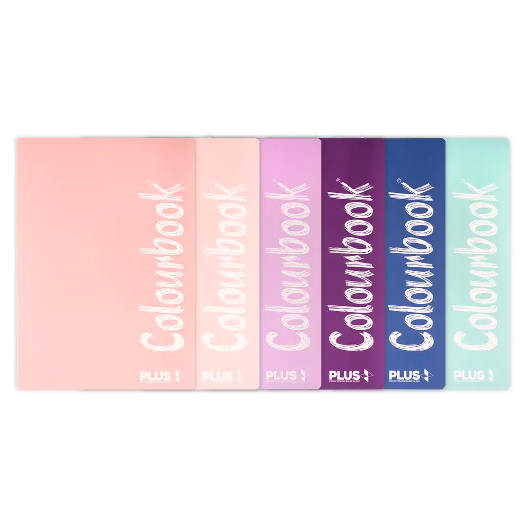 Set 5+1 Quaderni Maxi Plus A4 Pastel - Colourbook