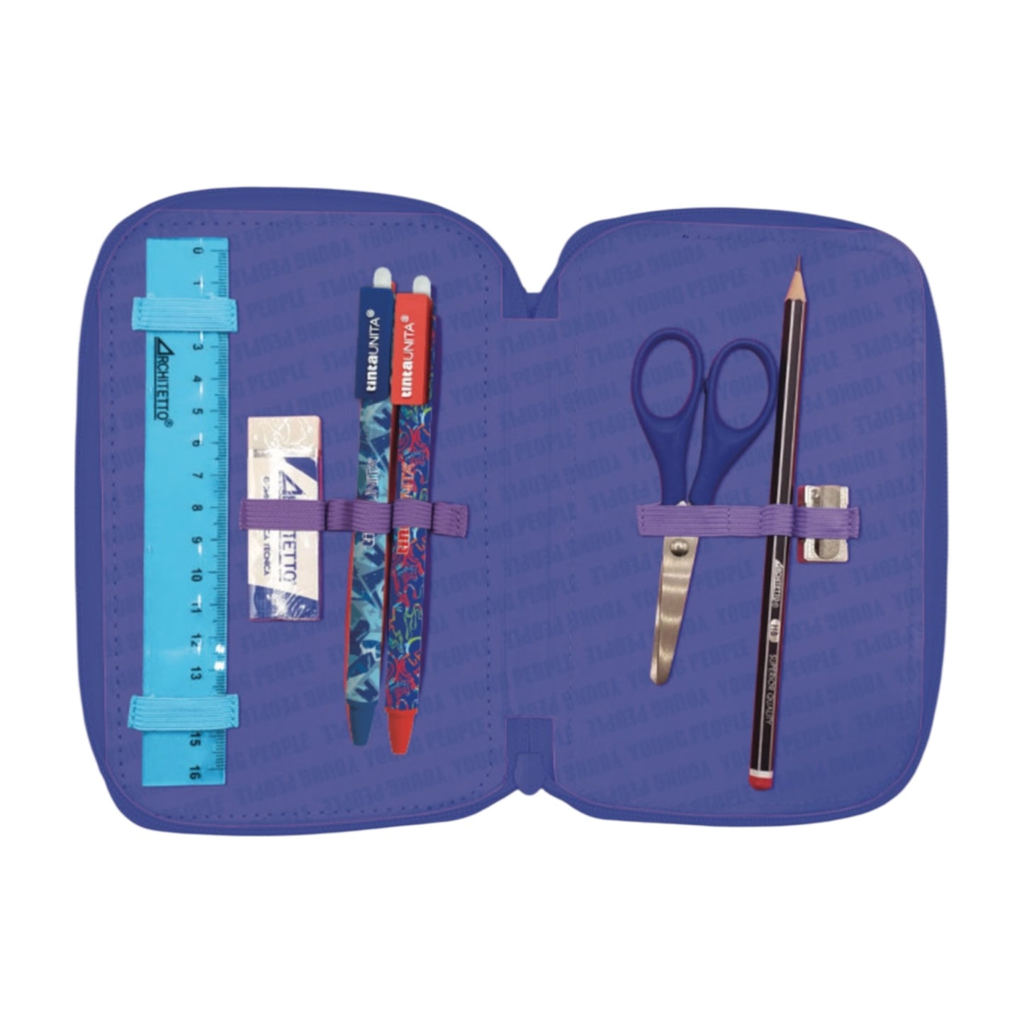 Astuccio 3 Zip Monster Truck - Tinta Unita Young