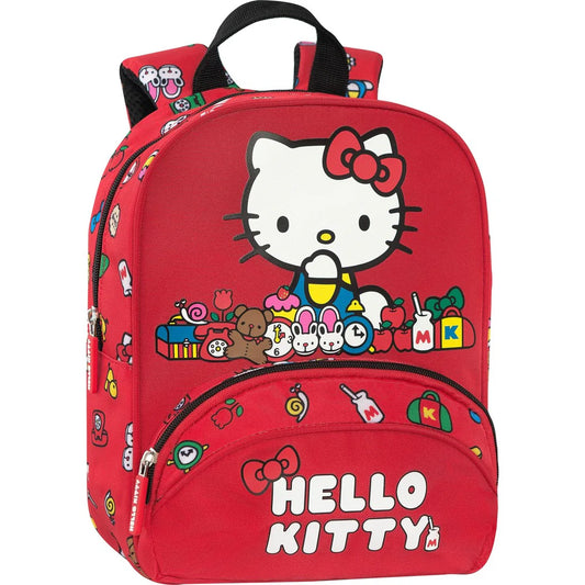 Zaino asilo Hello kitty Rosso