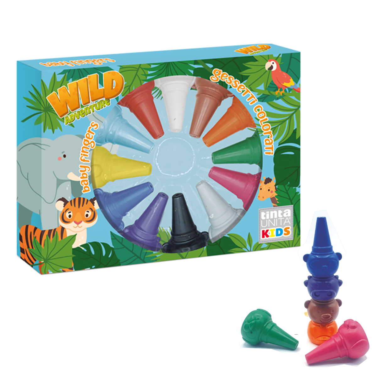 Colori a Cera Baby Fingers - Tinta Unita