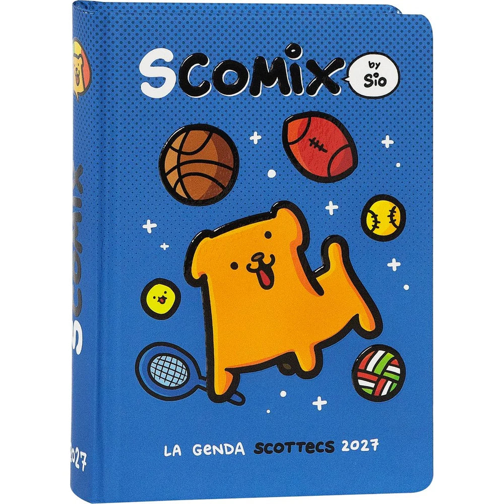 Diario 16 Mesi 2026/27 - COMIX Scottecs by Sio - Giornaliero Blu
