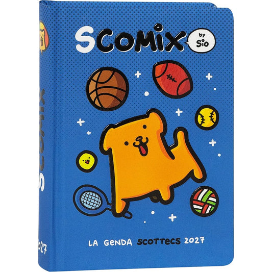 Diario 16 Mesi 2026/27 - COMIX Scottecs by Sio - Giornaliero Blu
