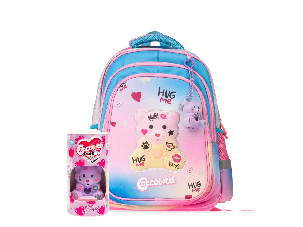 Zaino scuola Coccolotti con Coccolotto omaggio COLOURBOOK
