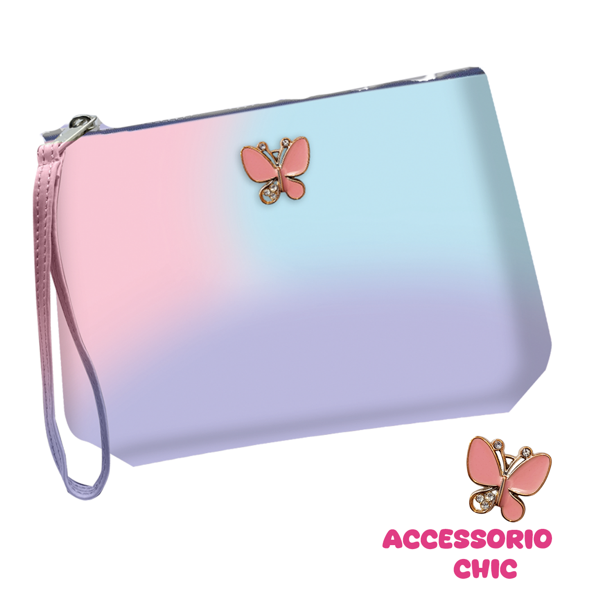Pochette Pouch Gradient- Tinta Unita Be Happy