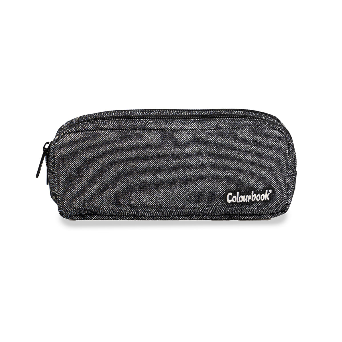 Astuccio 2 Zip Grigio Glitter - Colourbook