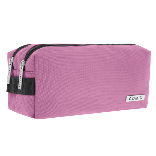 Astuccio 2 Zip Mauve - Comix