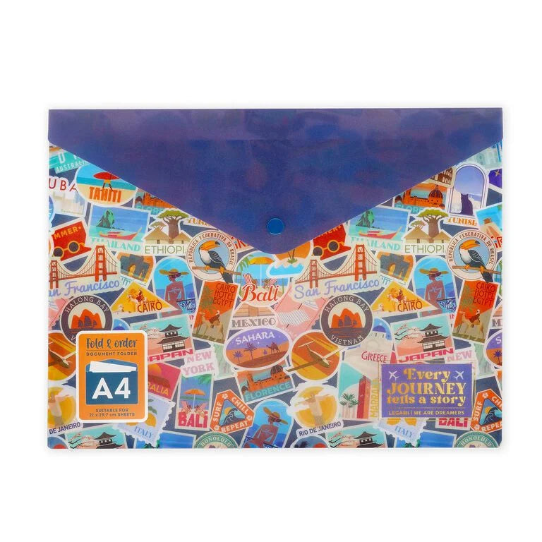 Cartelletta Portadocumenti - Fold & Order - Travel Stickers