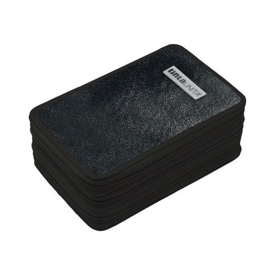Astuccio 3 Zip Nero - Tinta Unita Glamour
