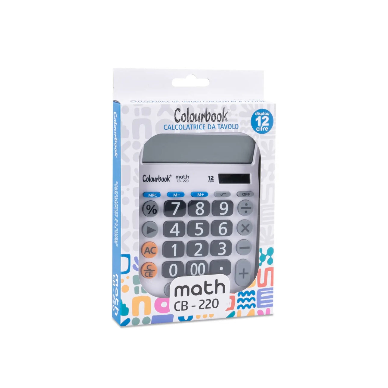 Calcolatrice da tavolo 12 cifre MATH CB-220