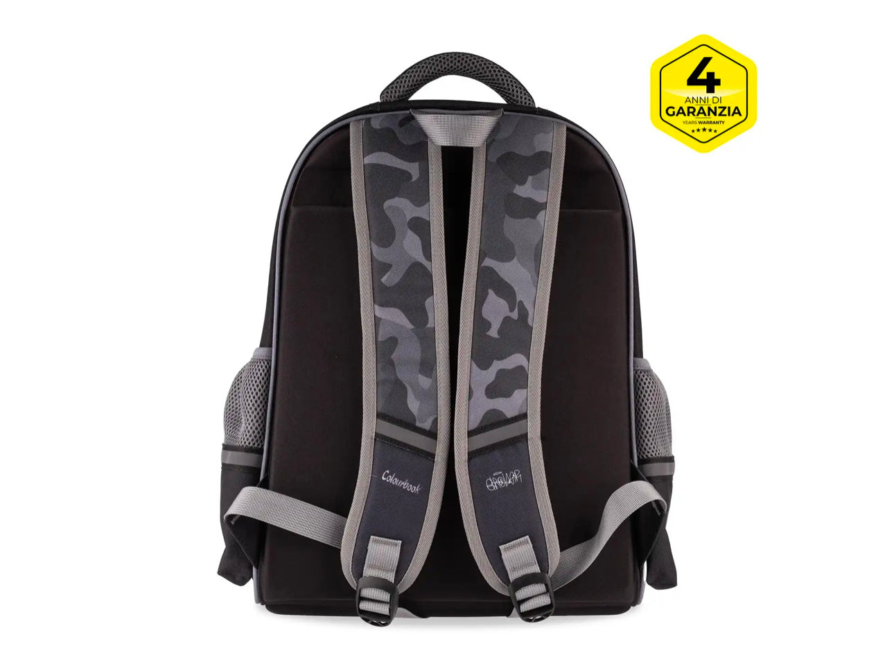 Zaino scuola Camouflage Geolier con cuffie omaggio Colourbook