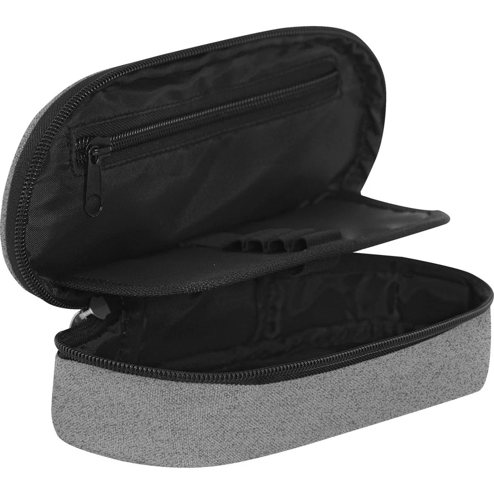 Astuccio Ovale COMIX Monocolore Grigio melange