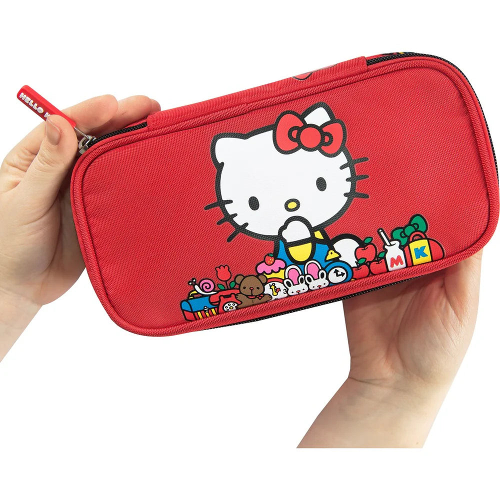 Astuccio ovale Hello kitty Rosso