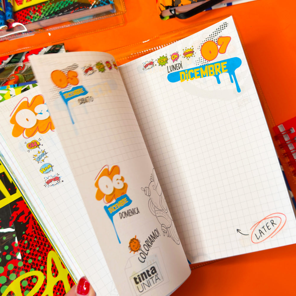 Diario 12 Mesi Datato Monster Truck - Tinta Unita Young