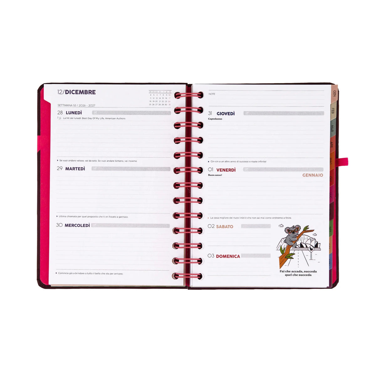 Agenda Settimanale piccola - 2027 Full Aesthetic - Mr Wonderful
