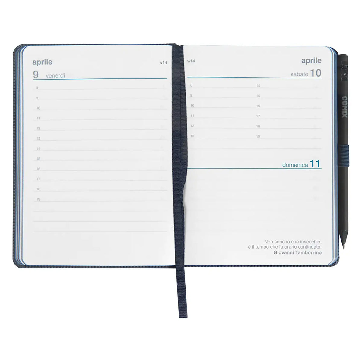 Agenda Comix 2027 Giornaliera Mini Blu 12 Mesi