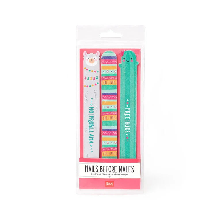 Set di 3 Lime per Unghie Llama - Nails Before Males