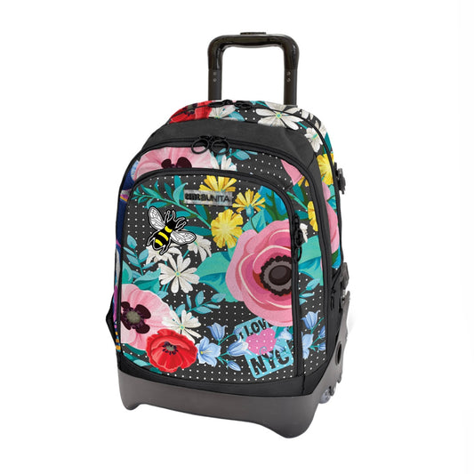 Zaino Trolley Crooss Flower - Tinta Unita