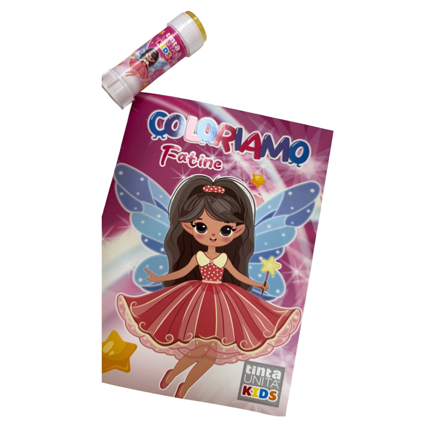 Album Da Colorare con Bolle di Sapone - Tinta Unita Kids