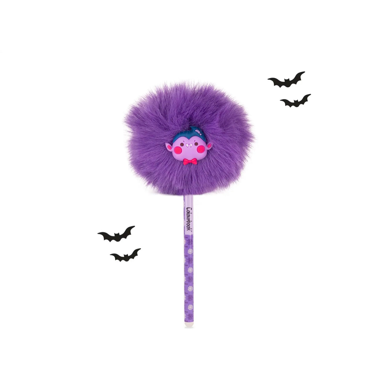 Penna cancellabile Puff Halloween con topper pon-pon