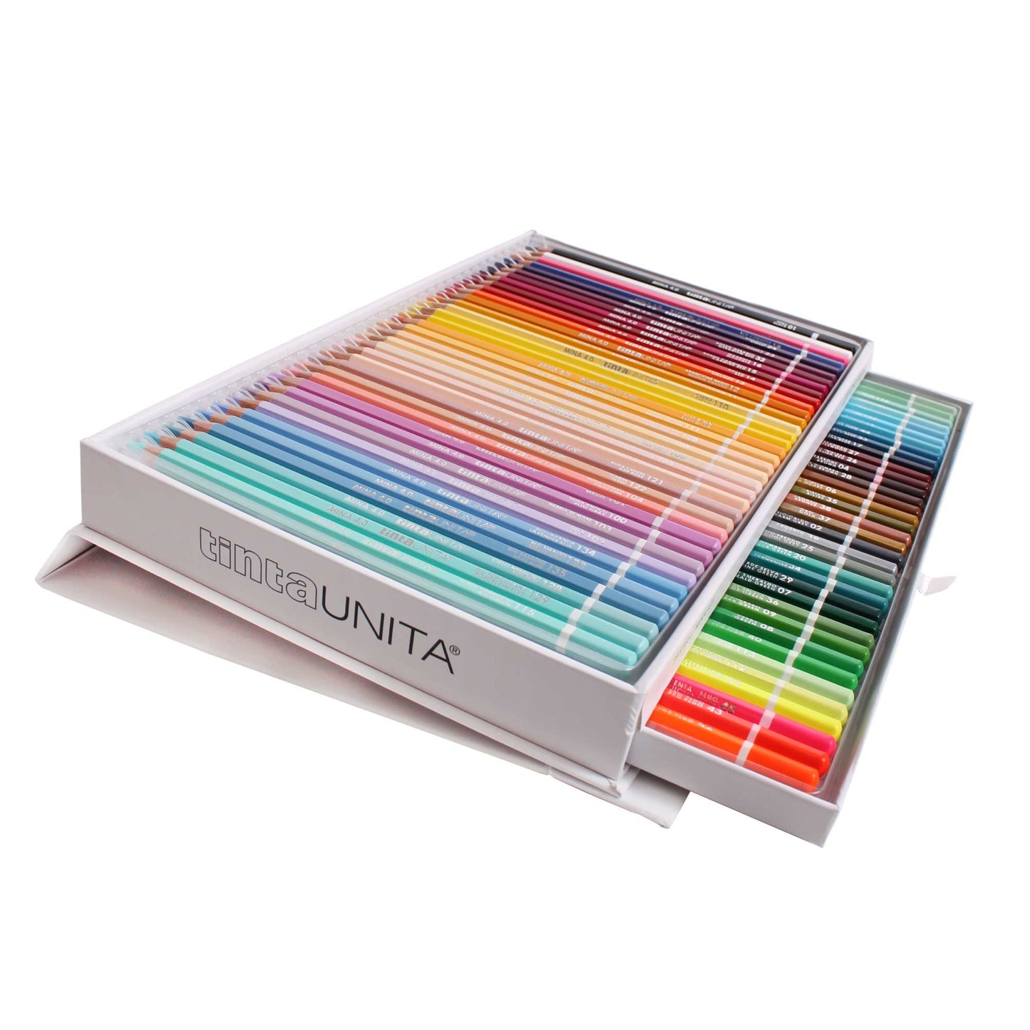 Cassettiera Pastelli in Legno MINA 4.2 in Magnetic Box 72 Colori Pastel/Classic