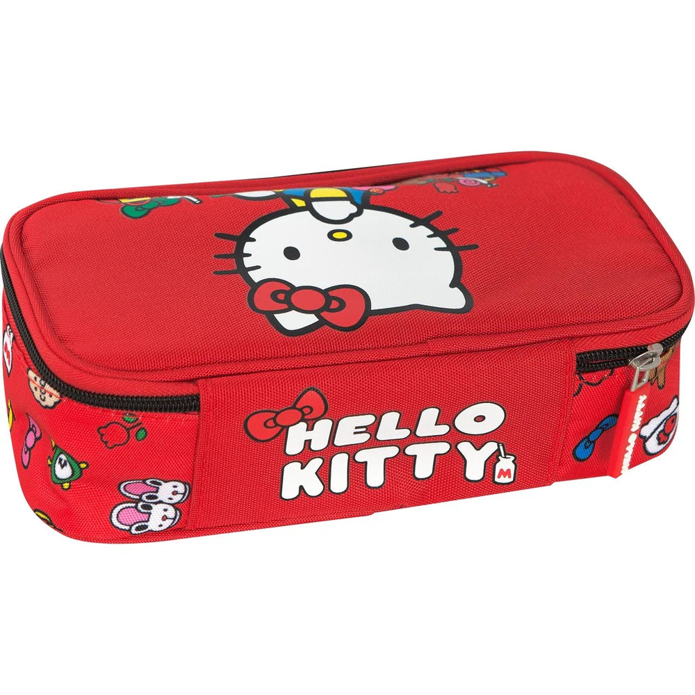 Astuccio ovale Hello kitty Rosso