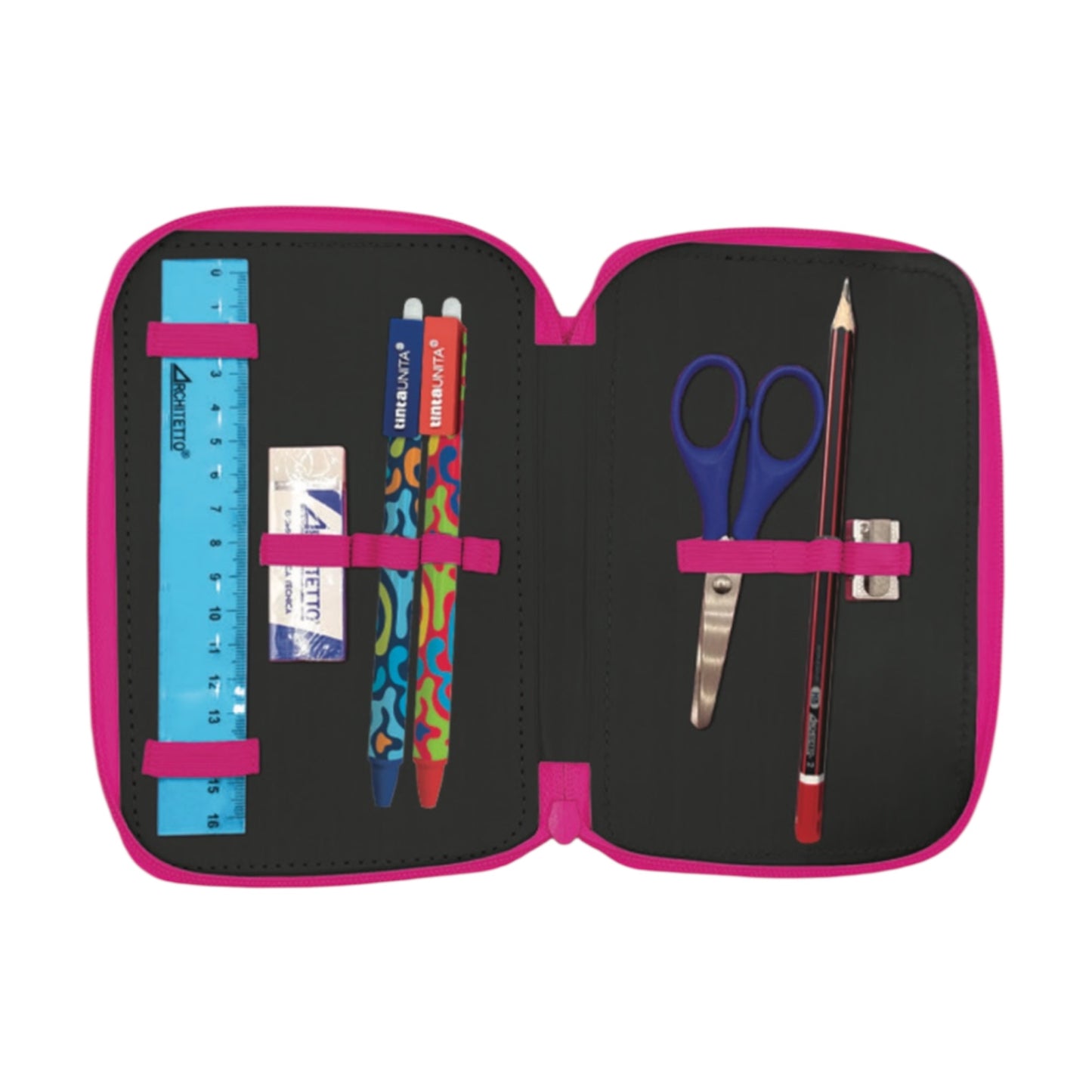 Astuccio 3 Zip Wow - Tinta Unita Teen