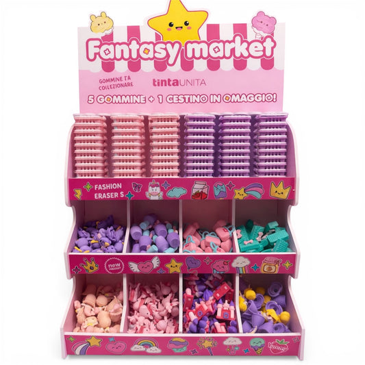 Set 5 Gomme Fantasy Market - Tinta Unita