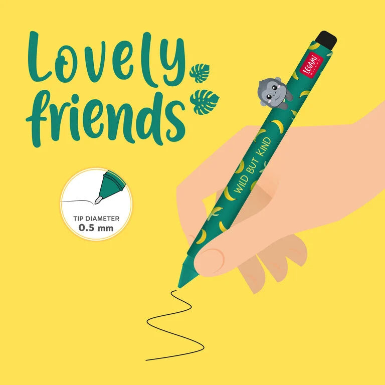 Penna con Animaletto Decorativo Gorilla "Wild but Kind" - Lovely Friends