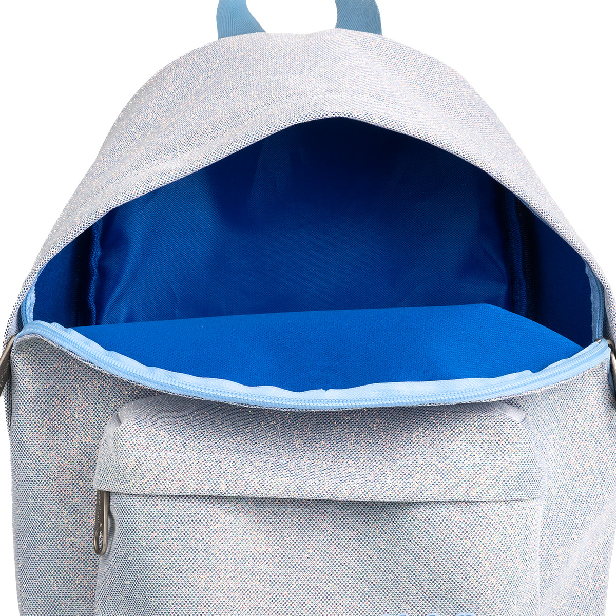 Zaino Americano Glitter Azzurro - Colourbook