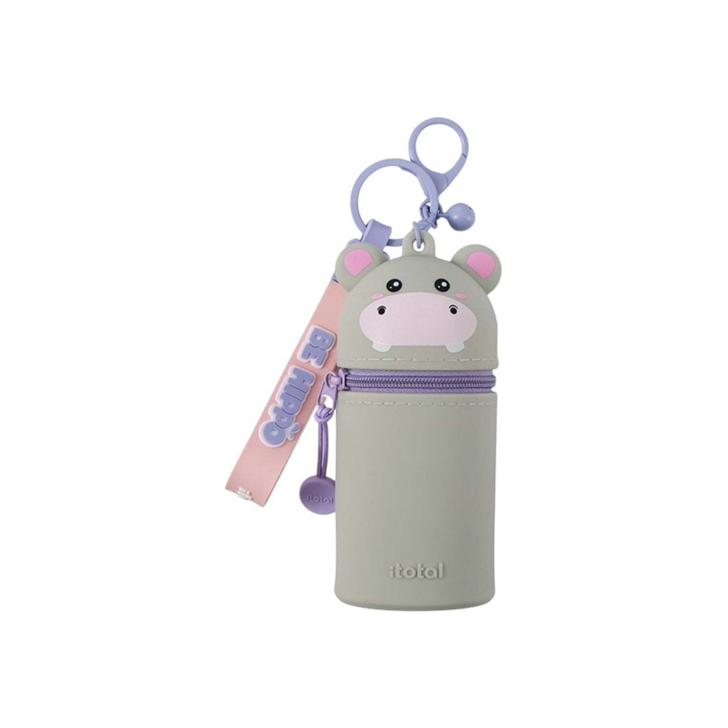 Portachiavi con Custodia in Silicone Hippo - Itotal