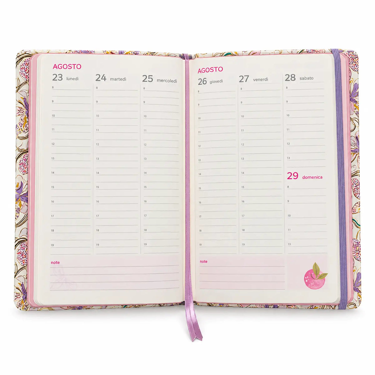 Agenda Settimanale 2027 Turnowsky Large Orchidee