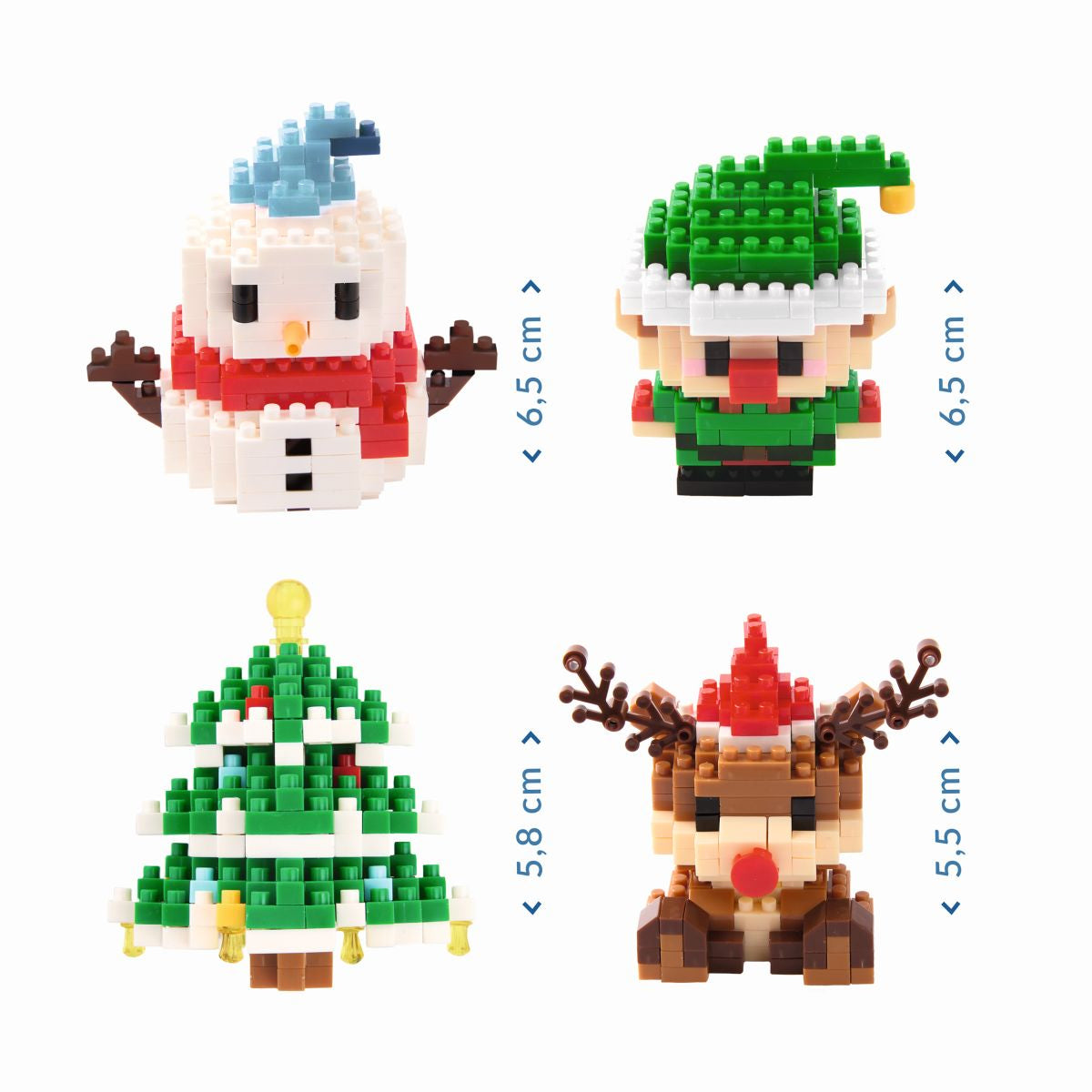 Set di costruzioni 3D - Personaggi natalizi