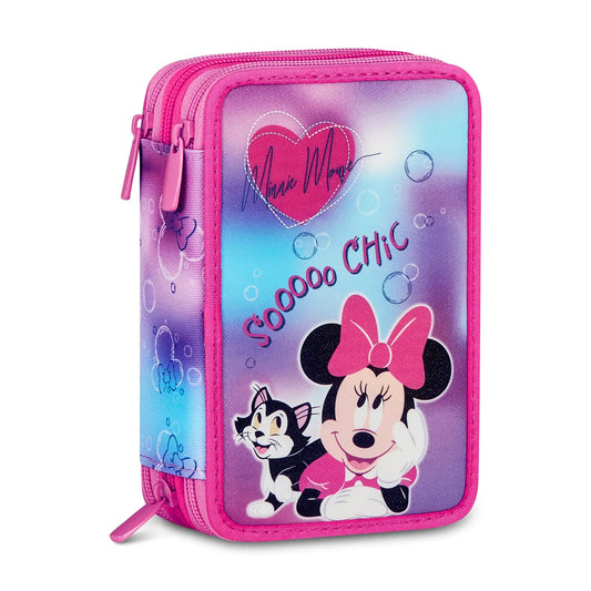 Astuccio 3 Zip Minnie Chic Touch - Seven