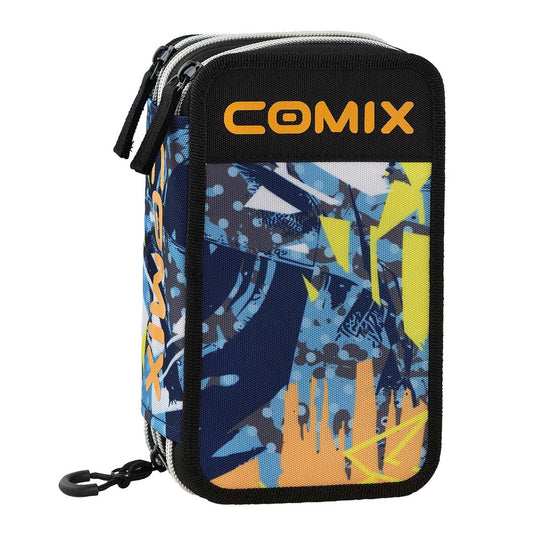 Astuccio 3 Zip Comix WBS 2.0 Mix Blu - Comix