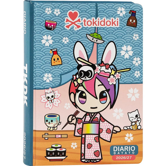 Diario 12 Mesi 2026/27 - Tokidoki - Giornaliero Azzurro
