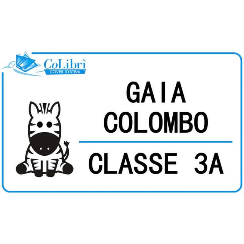 Set 20 Etichette Adesive Personalizzate con Nome - CoLibrì