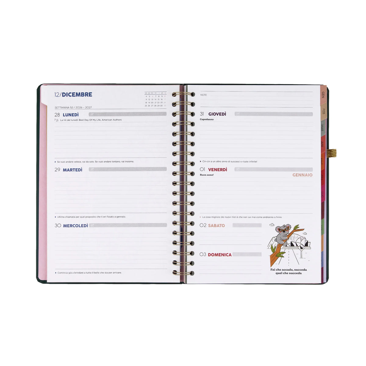 Agenda Settimanale XL 2027 - Il viaggio continua - Mr Wonderful