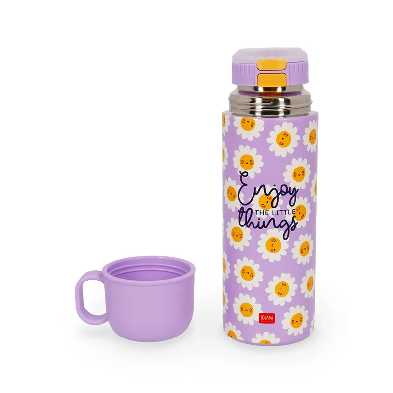Hot & Cold - Borraccia Termica con Tazza Daisy