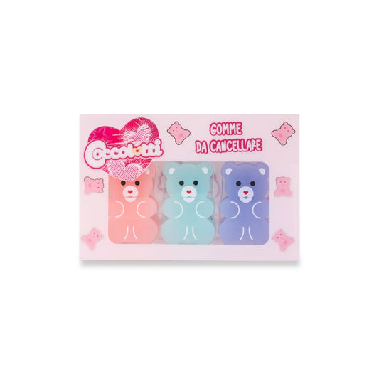 Set 3 gomme da cancellare Coccolotti Classic