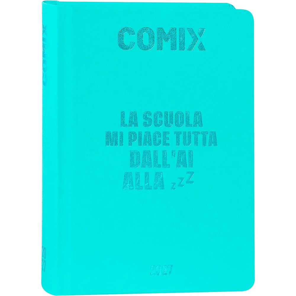 Diario 16 Mesi 2026/27 - COMIX - Giornaliero Turchese
