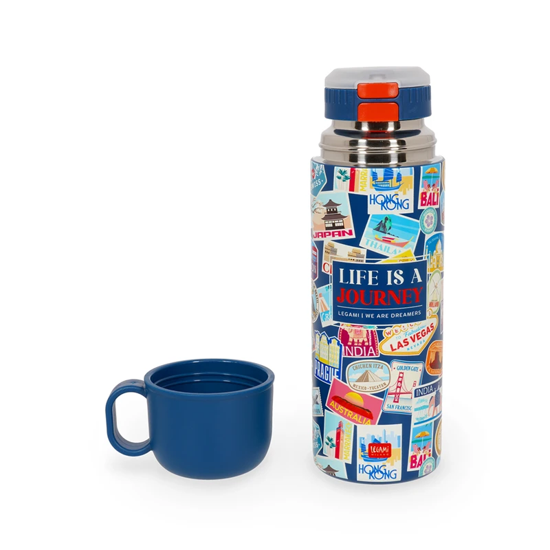 Hot & Cold - Borraccia Termica con Tazza Travel