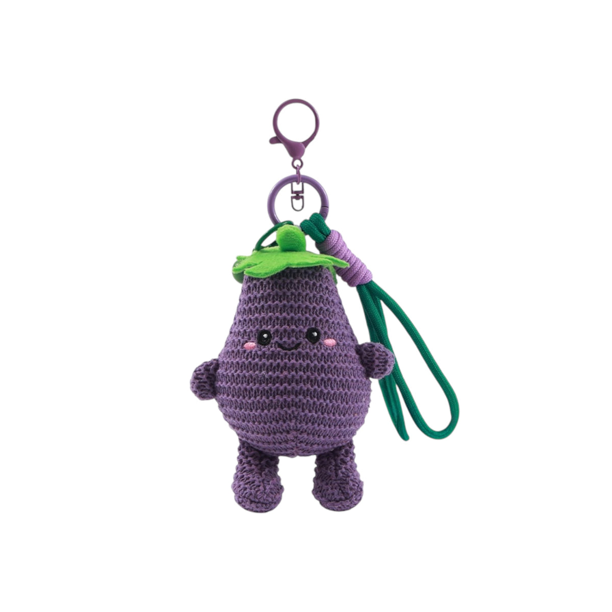 Portachiavi Crochet Melanzana - Itotal