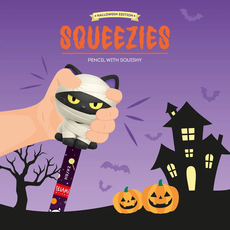 Matita con Antistress Halloween Mummy Cat "Nine Lives Later" - Squeezies
